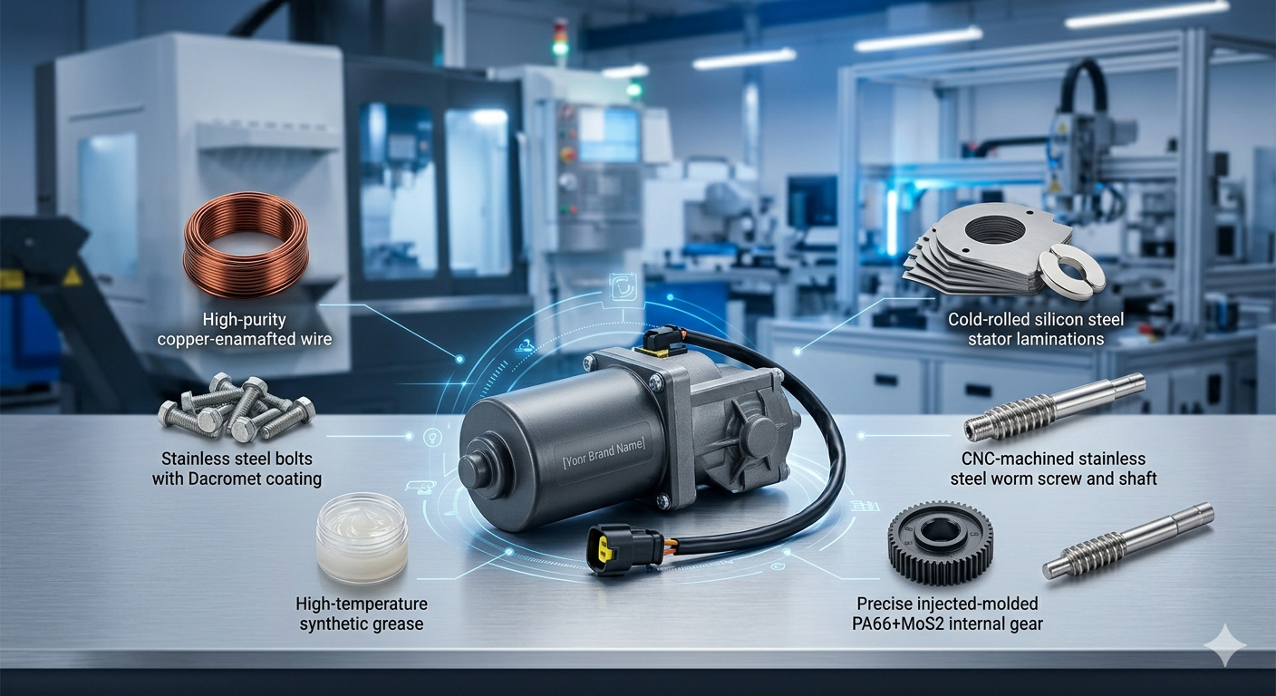 What Raw Materials Are Used in Manufacturing Electric Running Board Motors? (A Complete Sourcing Guide)