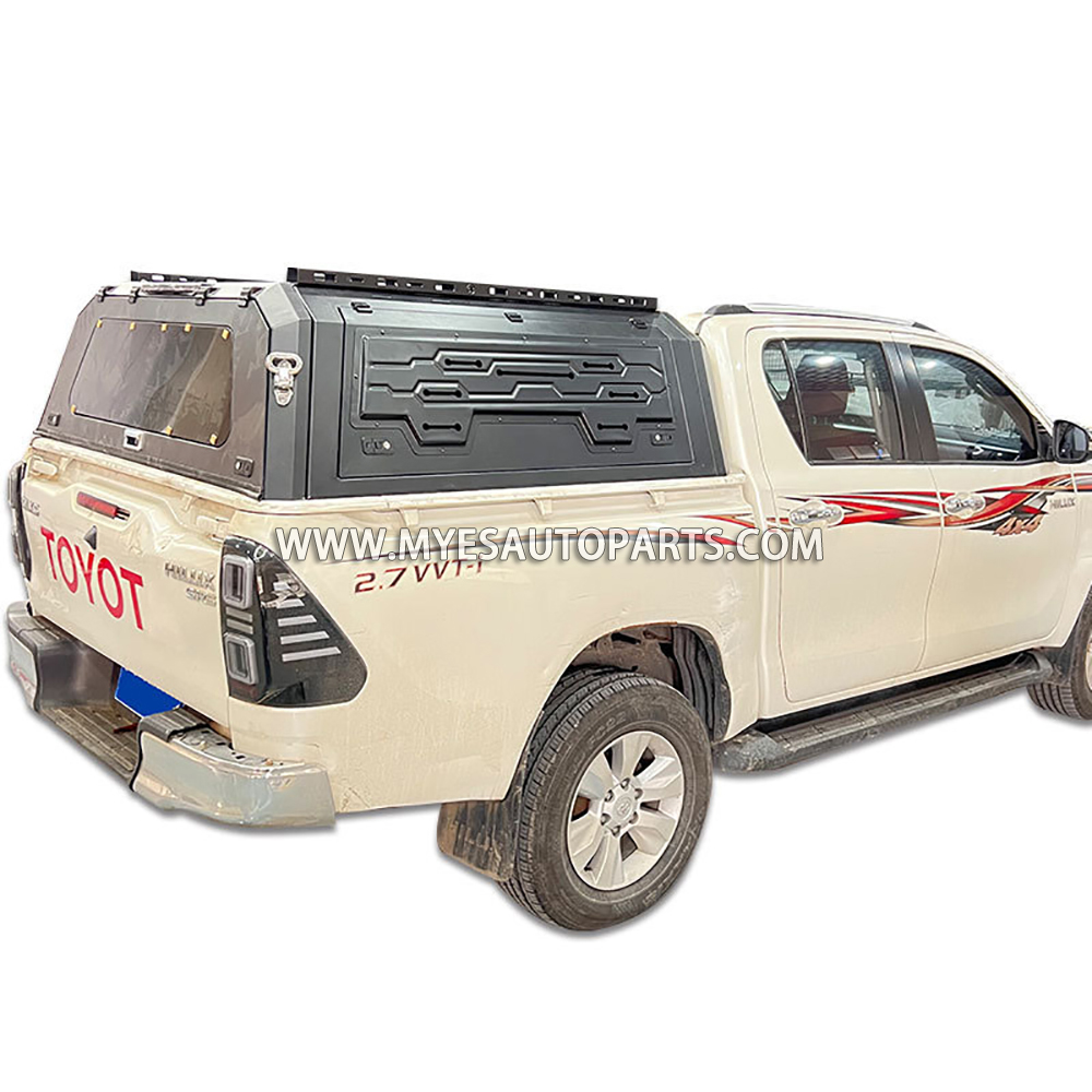 Premium Heavy-Duty Truck Canopy for Toyota Hilux Revo / Vigo / SR5 | Waterproof Aluminum & Manganese Steel High-Roof Camper Shell with Roof Rack