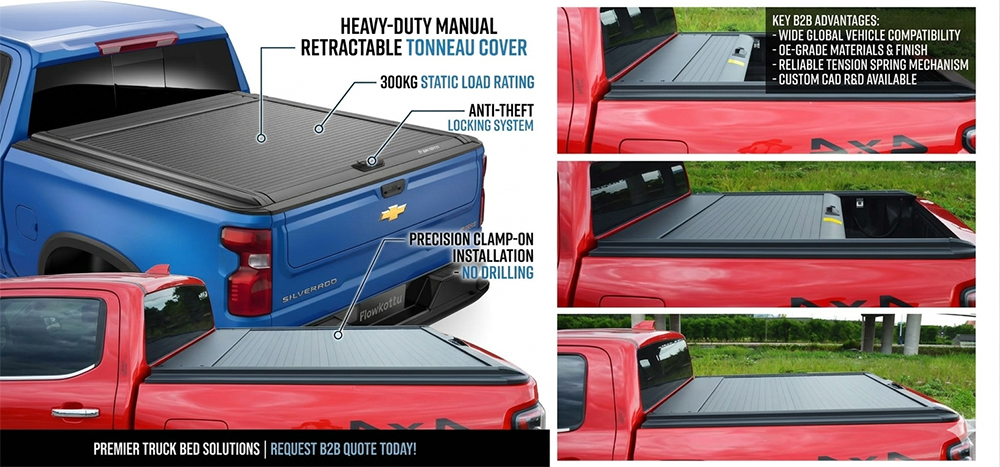 The Commercial Guide to Sourcing Manual Retractable Tonneau Covers
