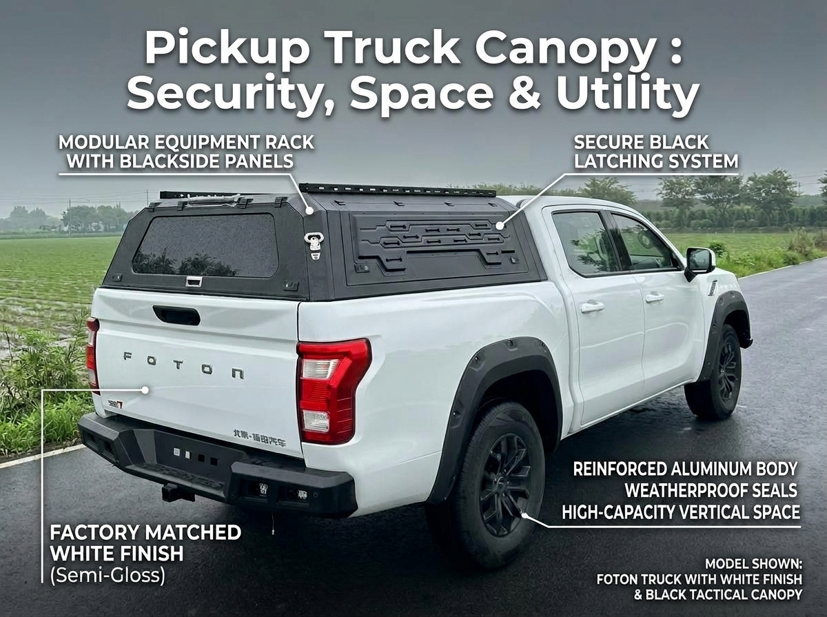 Pickup Truck Canopy : Security, Space & Utility